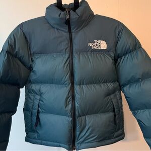 ❄️The North Face puffer Jacket in teal